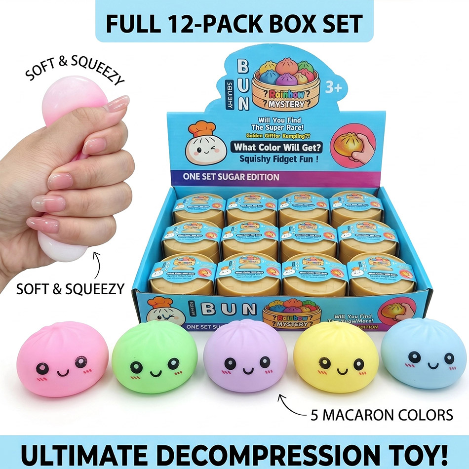 Home Office Setup - 2026 Baozi Mysteries Dumplings Antistress Fidget