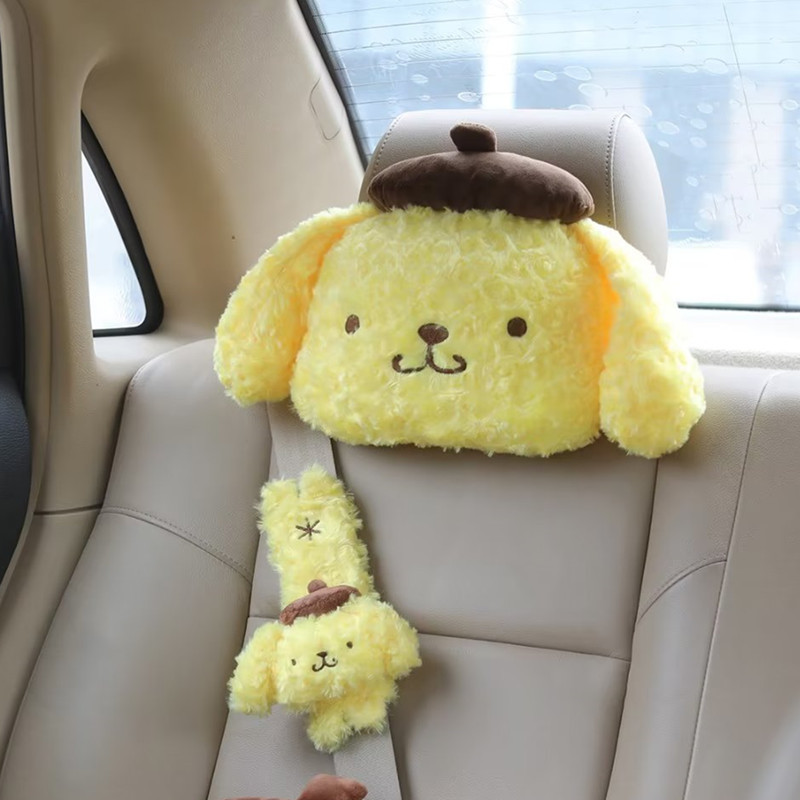 Mesh Back Cushion - Cuscino Decorativo Sanrio Pom Pom Purin,
