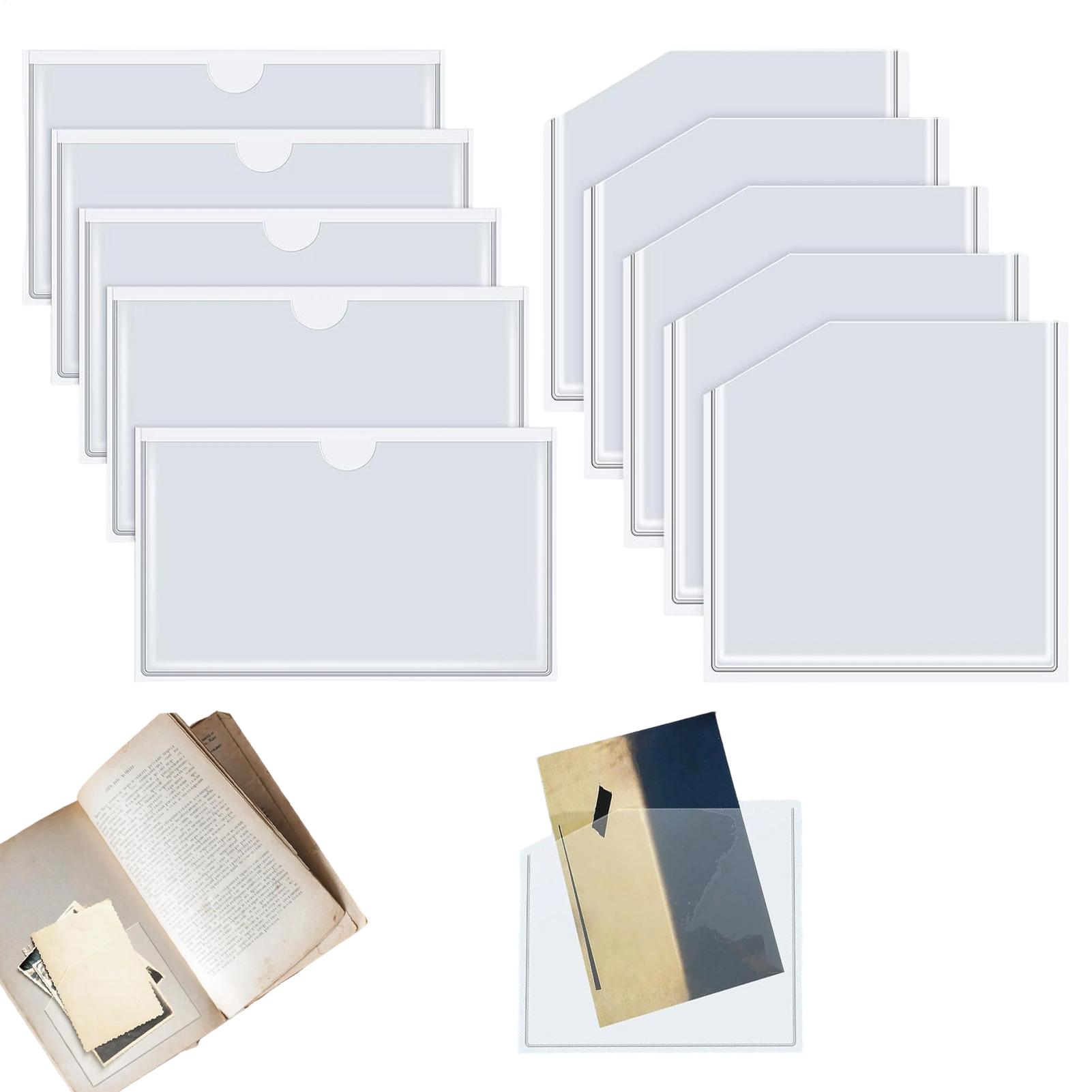 Home Office And Library - Buste Adesive Trasparenti Antipolvere, Set da