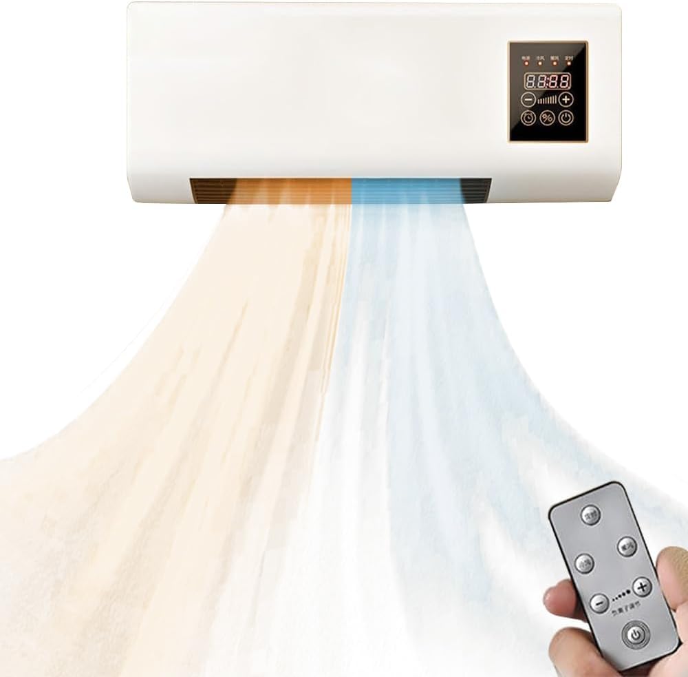 Home Office Hours - Ventilatore Portatile, Riscaldatore da Parete 2000W