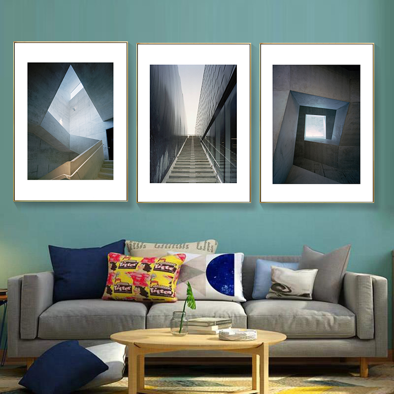 Home Office Architecture - Scale geometriche astratte Arte Spazio Architettura