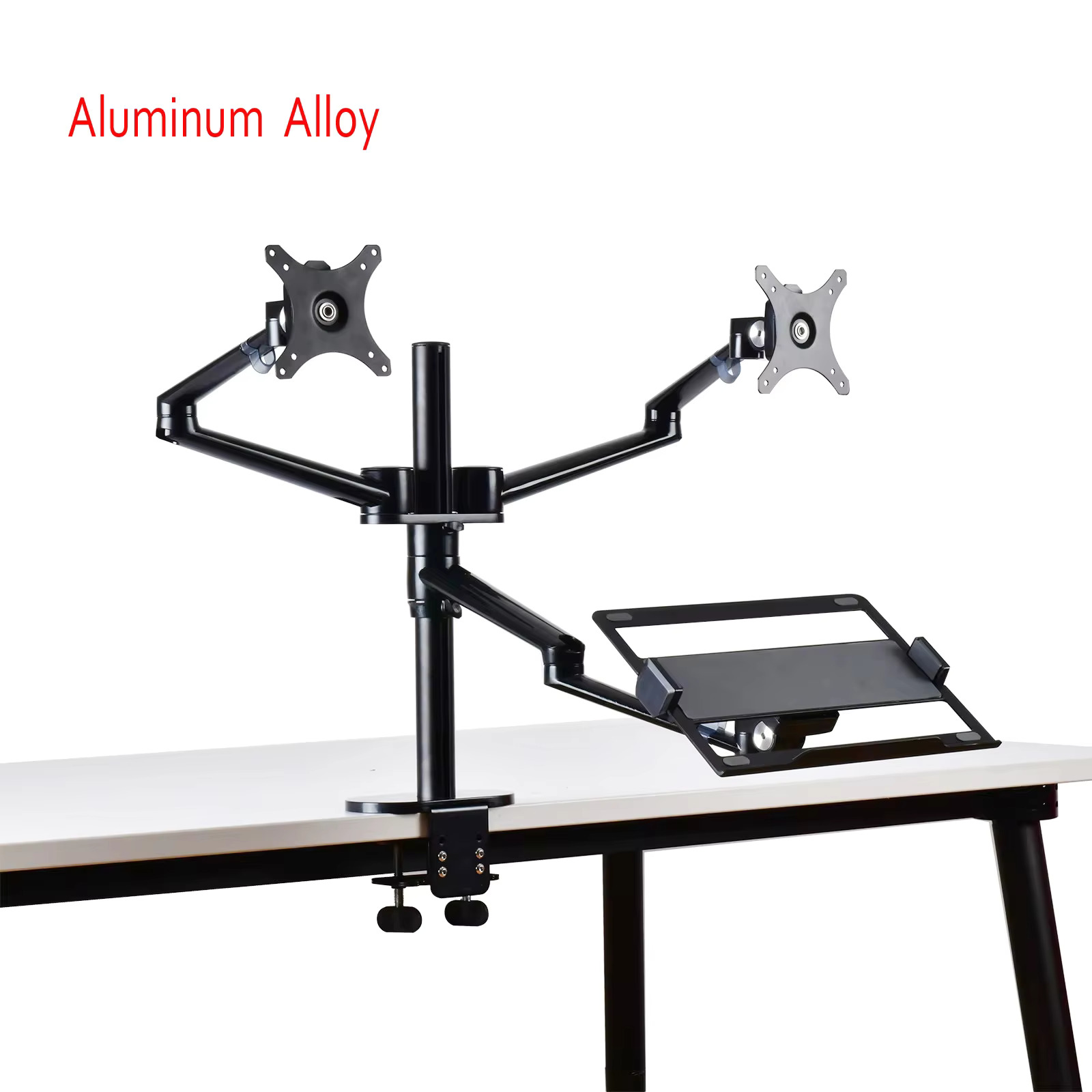 Monitor Arm Dual - Supporto da Scrivania OL-10T in Alluminio