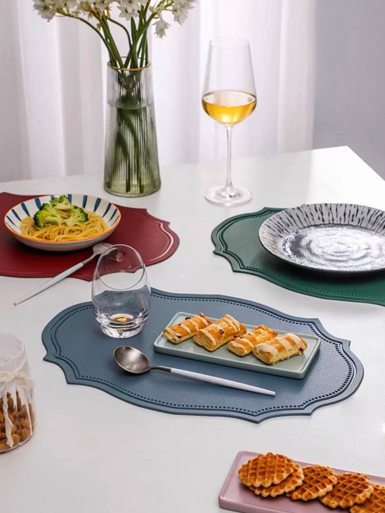 Desk Mat Leather - Tovaglietta in Pelle Stile Ins, Tappetino