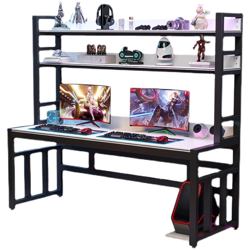 Home Office With Two Desks - Set scrivania e sedia da ufficio,