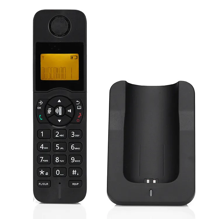 Home Office Border Force - Telefono Cordless Digitale Portatile (Nero) Durevole