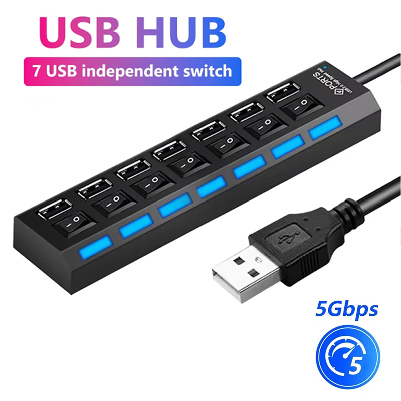 Home Office Pc - Splitter hub USB 2.0 a 7