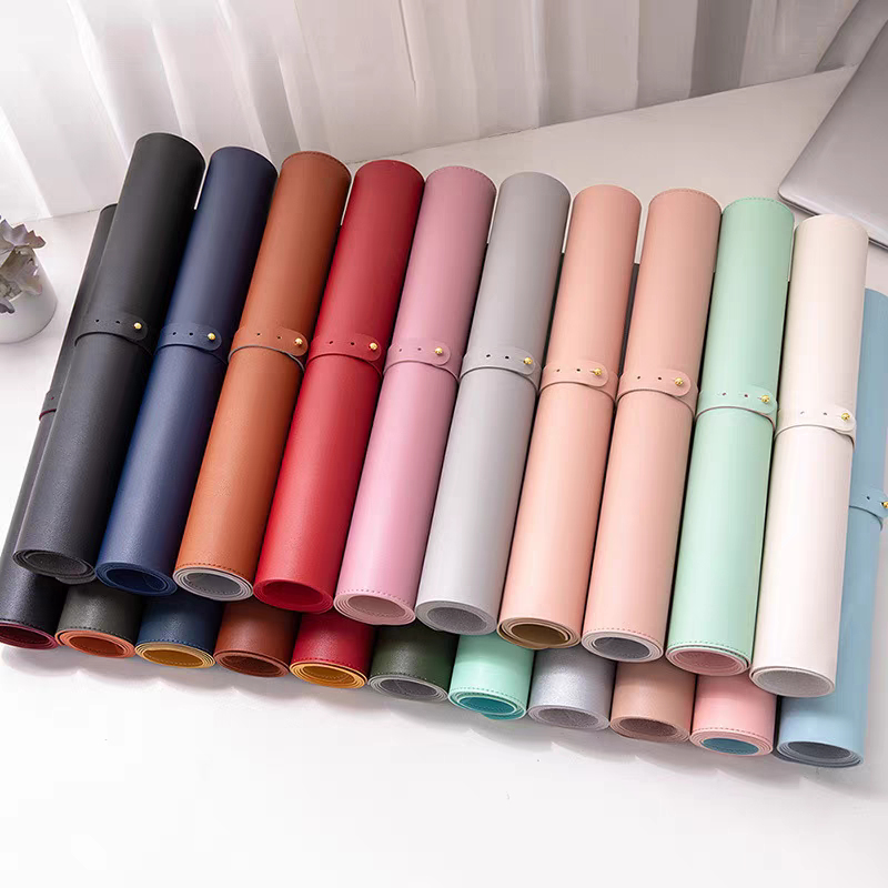 Desk Mat Leather - Tappetino da tavolo morbido e pieghevole