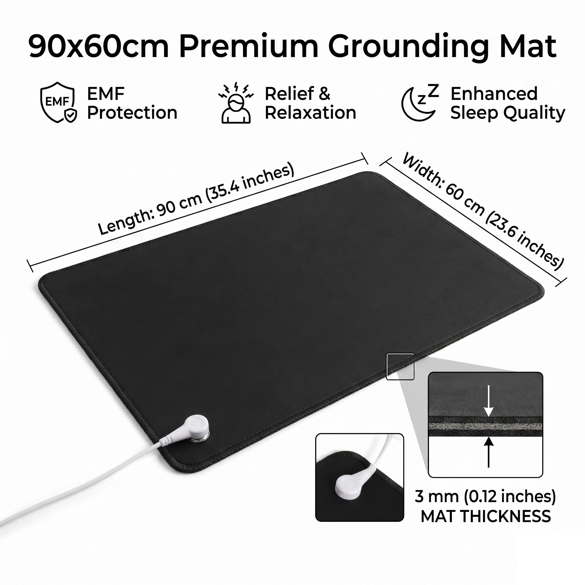 Desk Mat Leather - Tappetino Antistatico in Pelle PU da