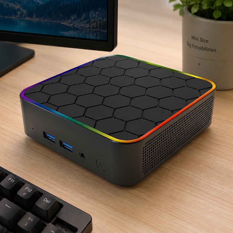 Mini PC esagonale Rainbow Bord - Home Office Border Force recensione e prezzo