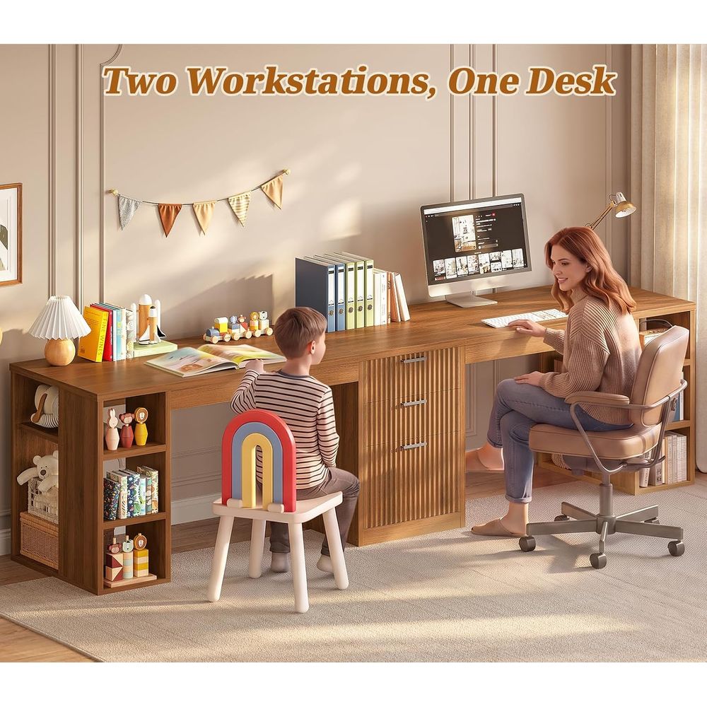 Scrivania per Computer 96.5, S - Home Office With Two Desks recensione e prezzo