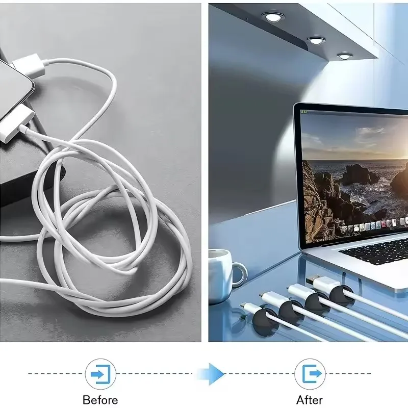 5/50 pz Cavo Clip Avvolgitore  - Home Office Setup recensione e prezzo