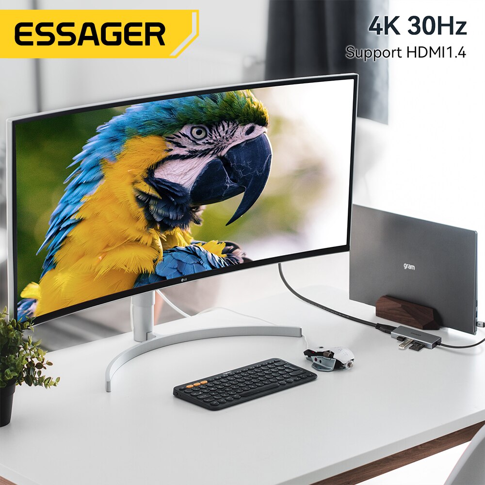 Essager 5 in 1 USB C HUB HDMI- - Home Office For Mac recensione e prezzo