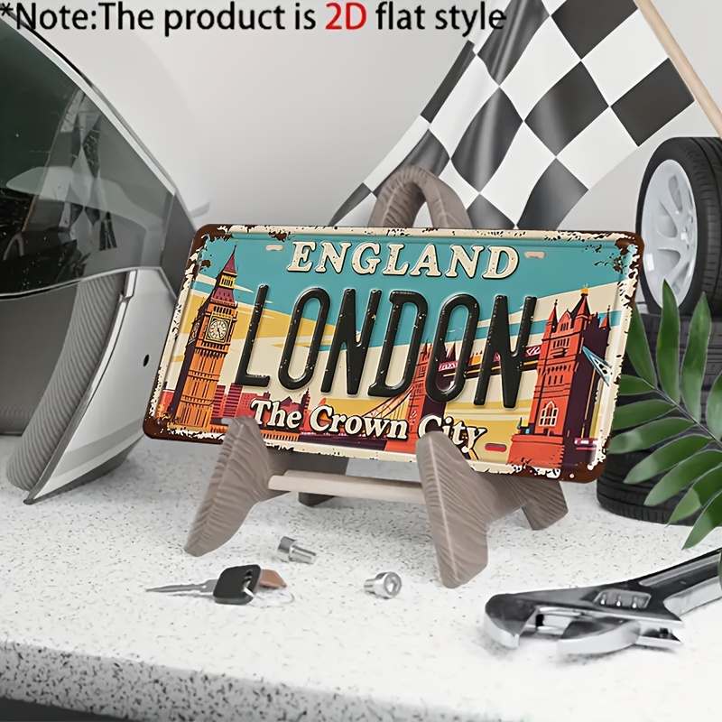 Targa in metallo vintage The C - Home Office London recensione e prezzo