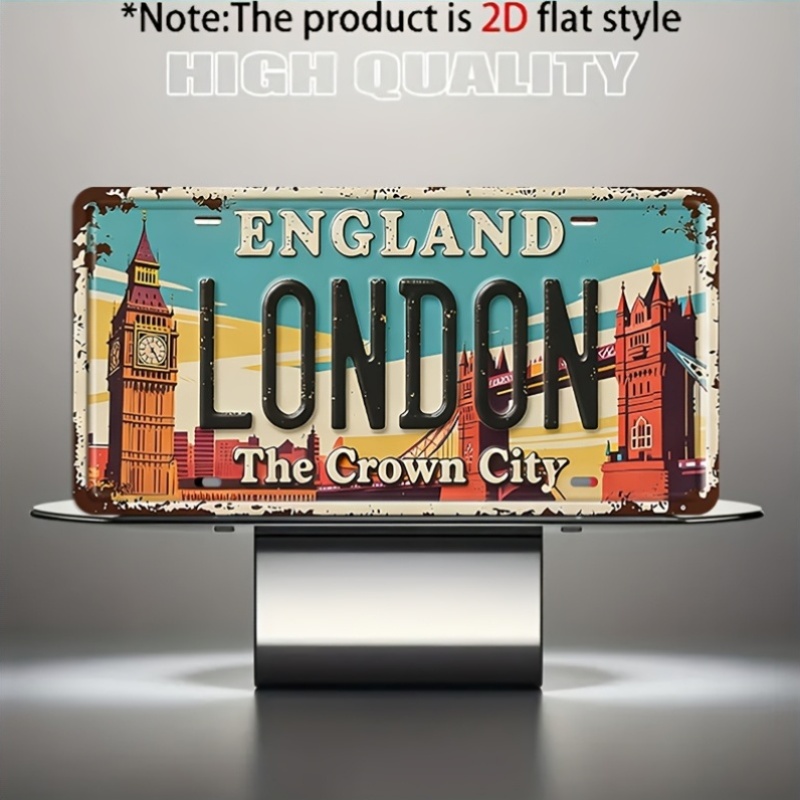 Targa in metallo vintage The C - Home Office London recensione e prezzo
