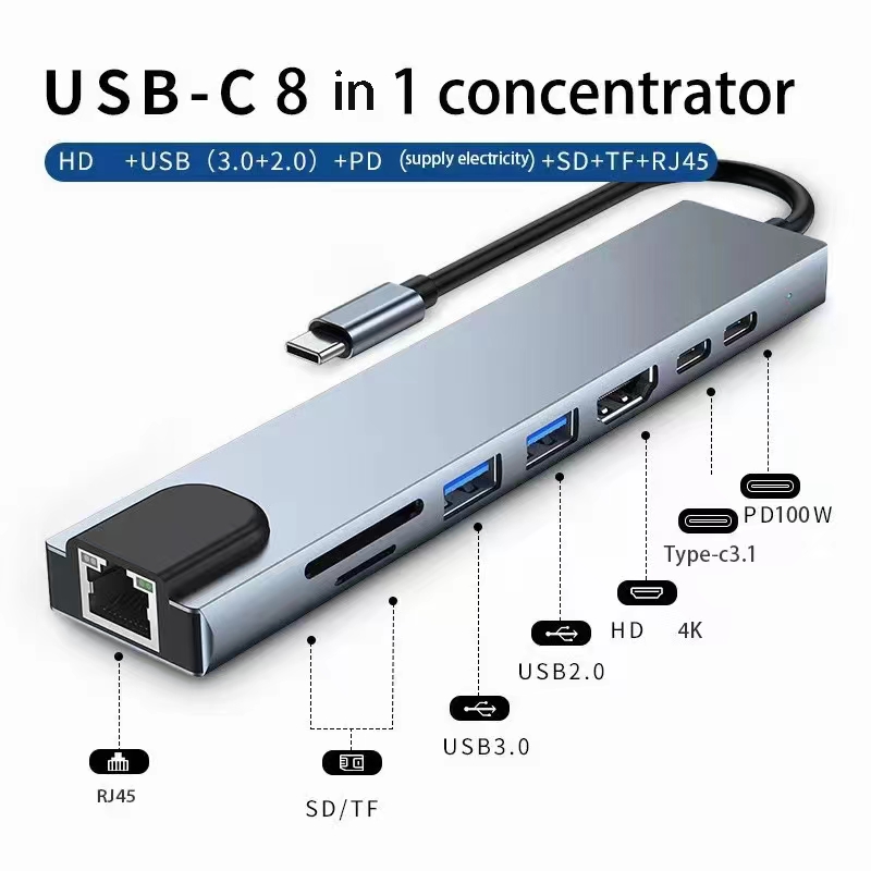 Adattatore Hub Usb 8 In 1 tipo - Home Office For Mac recensione e prezzo