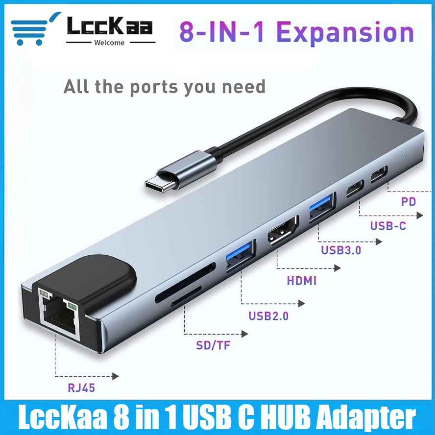 Hub USB C 8/7 in 1 con Adattat - Home Office For Mac recensione e prezzo
