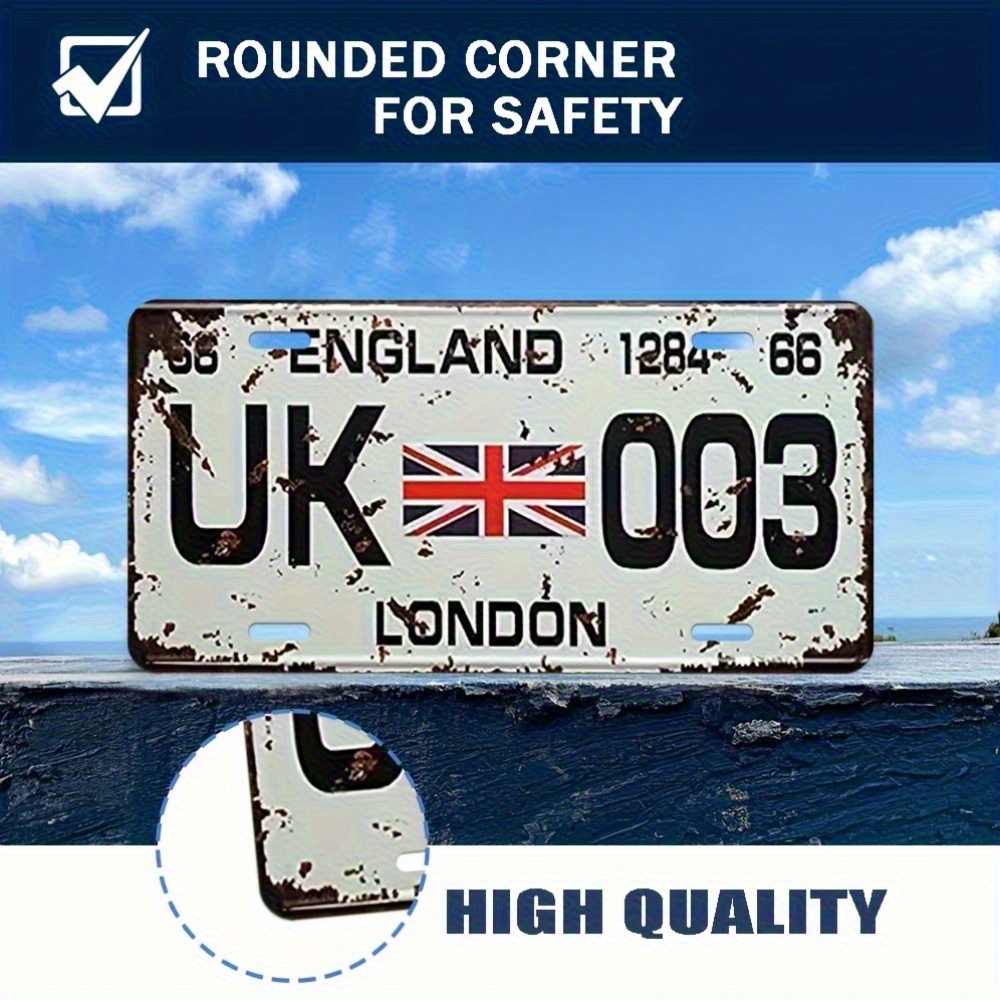 Targa in alluminio vintage Lon - Home Office London recensione e prezzo
