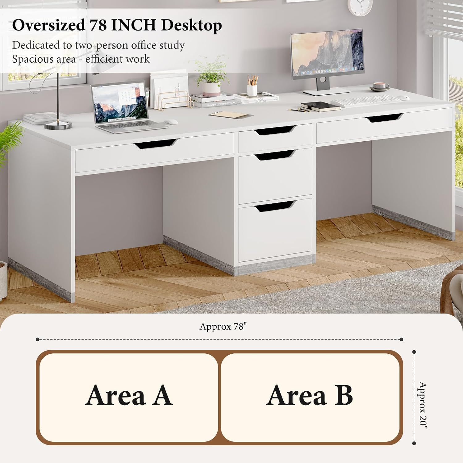Scrivania per due persone da 7 - Home Office With Two Desks recensione e prezzo