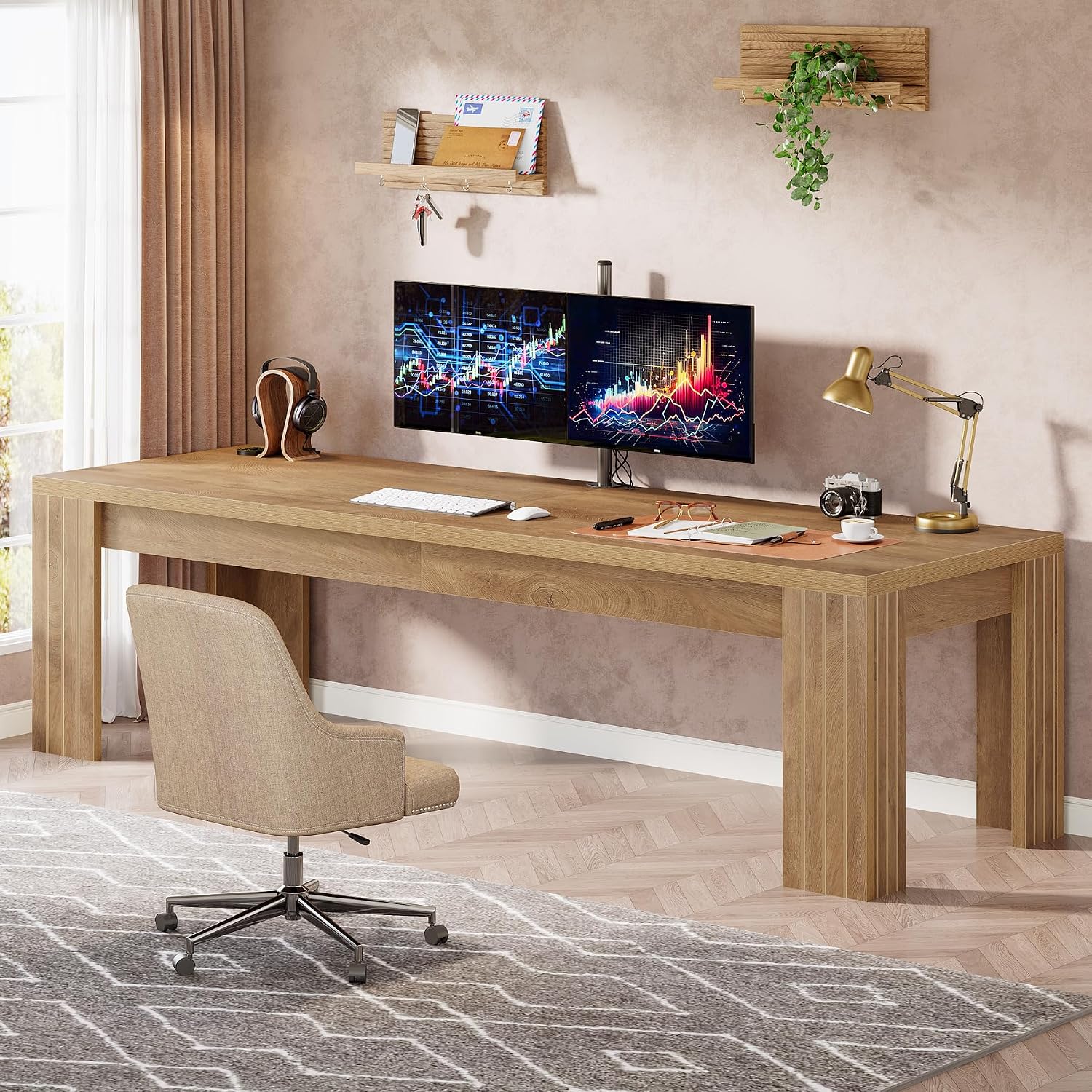Scrivania per Computer Extra L - Home Office With Two Desks recensione e prezzo