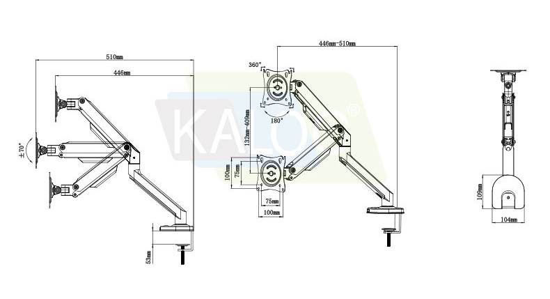 Supporto da scrivania ergonomi - Monitor Arm Dual recensione e prezzo