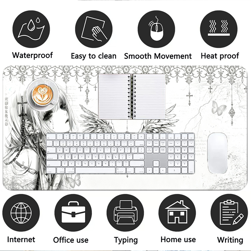 Tappetino per mouse in pelle,  - Home Office Keyboard And Mouse recensione e prezzo